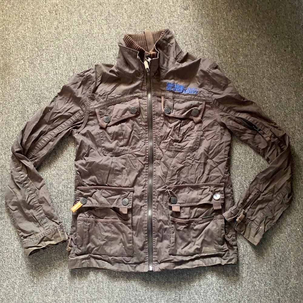 Men’s SuperDry Japan Jacket - Dark Grey - size XL but fits like US Medium